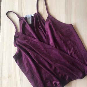 Burgundy tank top